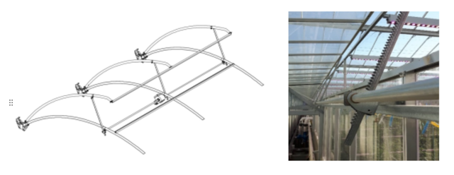 Roof Large Ventilation for Plastic Greenhouse Solution