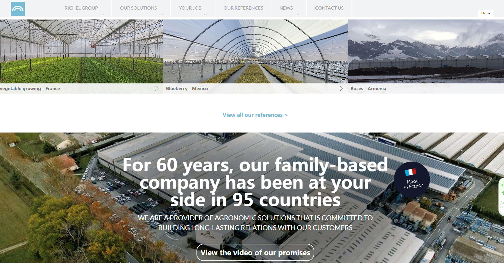 RICHEL greenhouse manufacture