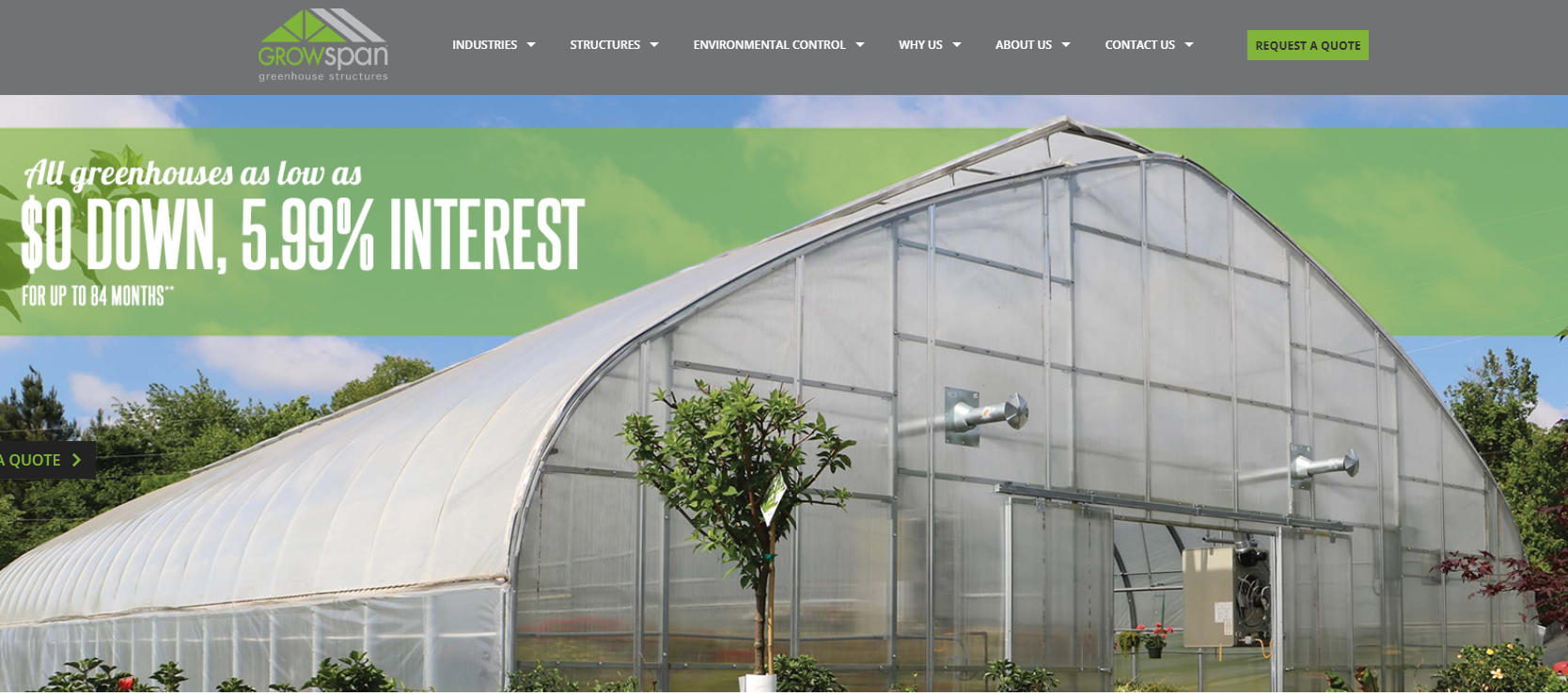 growspan greenhouse manufacture