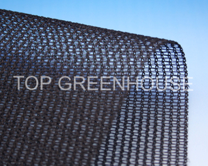 Black Open-Structure Greenhouse Shade Screen