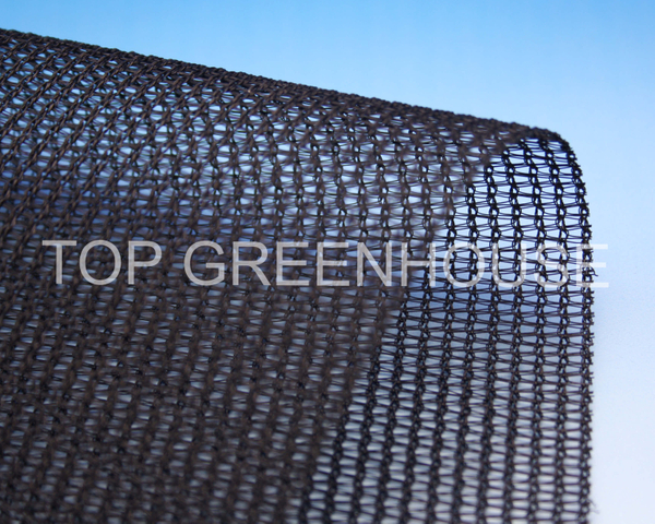 Black Open-Structure Greenhouse Shade Screen