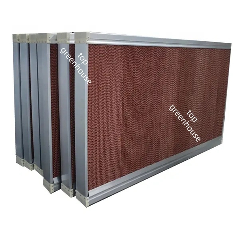 Greenhouse Cooling System With Wet Curtain Pad